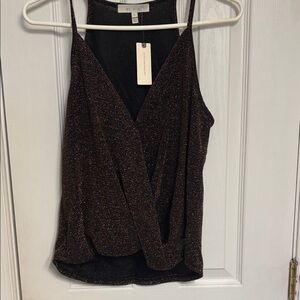 Elegant Black Glitter Camisole by Express